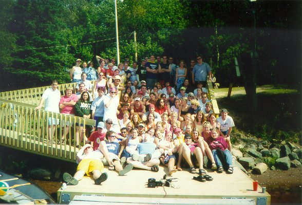 The docks at Camp Lone Cloud. Click for a 600% enlargement. Photo courtesy of Stephanie Porier.