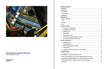 Workstation Upgrade Manual - click for PDF